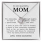 To My Beautiful Mom "Forever My Friend" Love Knot Necklace