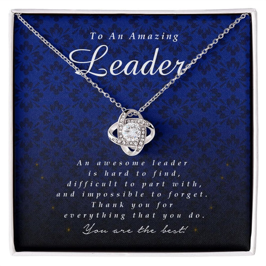 To an Amazing Leader, Love Knot Necklace