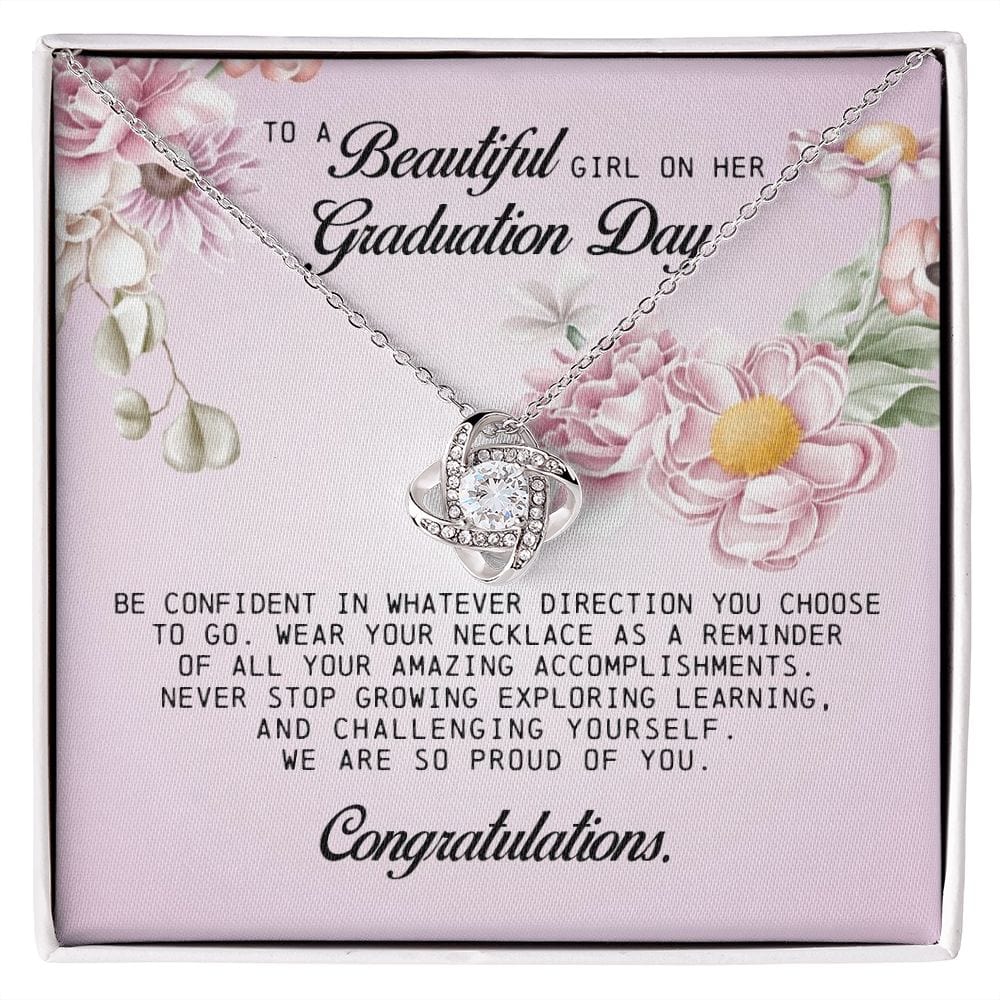 To a Beautiful Girl on Her Graduation Day, Love Knot Necklace
