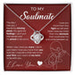 To My Soulmate "My Missing Piece" Love Knot Necklace