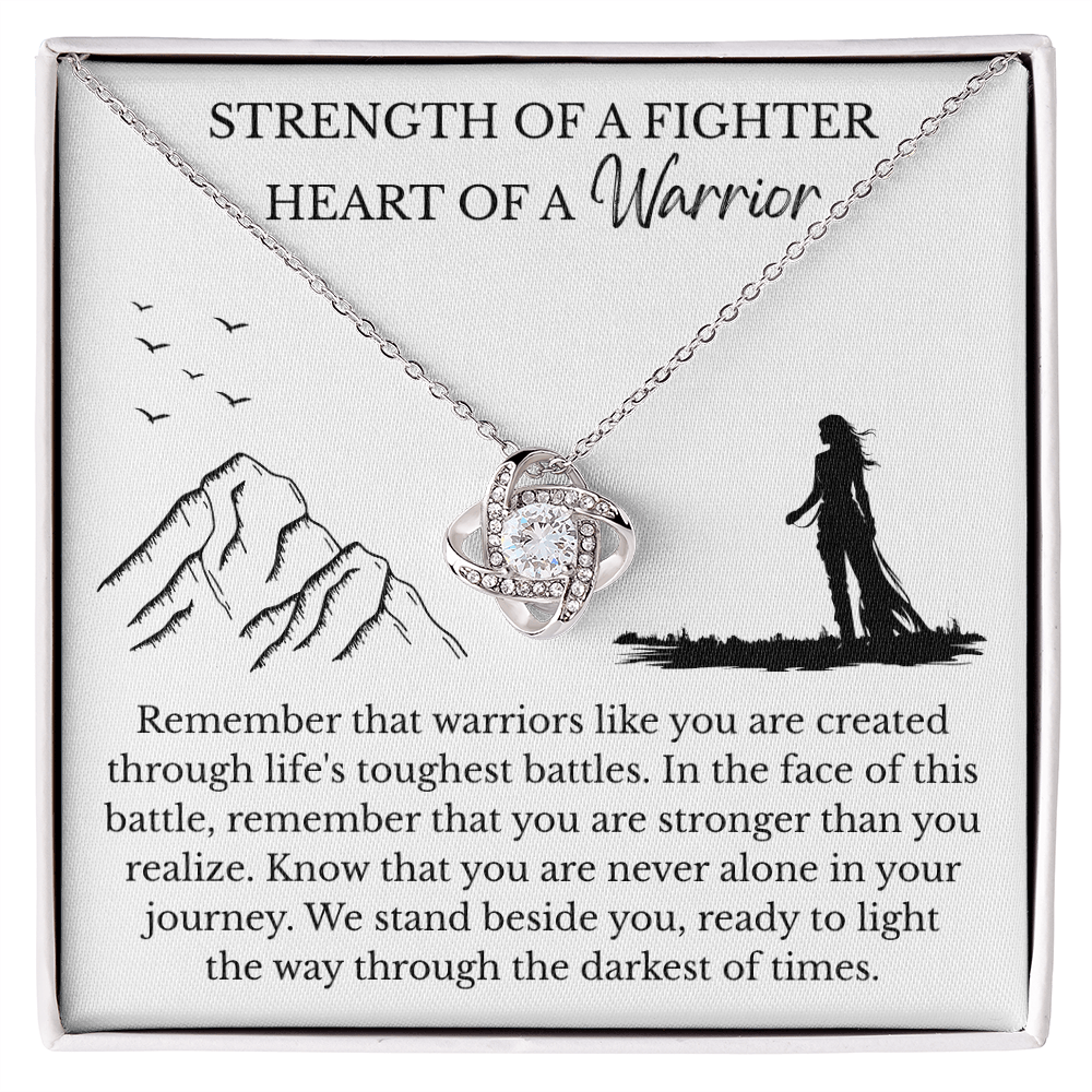 Love Knot Necklace - Heart Of A Warrior