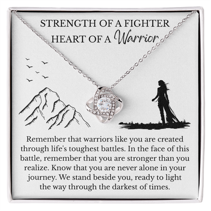 Love Knot Necklace - Heart Of A Warrior