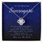 Love Knot Necklace, Surrogate Gift, Appreciation Gift, Thank You Gift, Best Gift Idea, Jewelry Card for Her