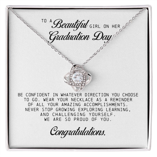 To a Beautiful Girl on Her Graduation Day, Love Knot Necklace