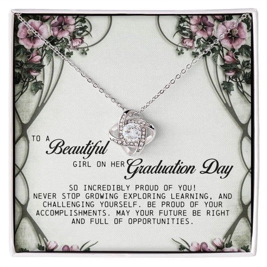 To a Beautiful Girl on Her Graduation Day, Love Knot Necklace