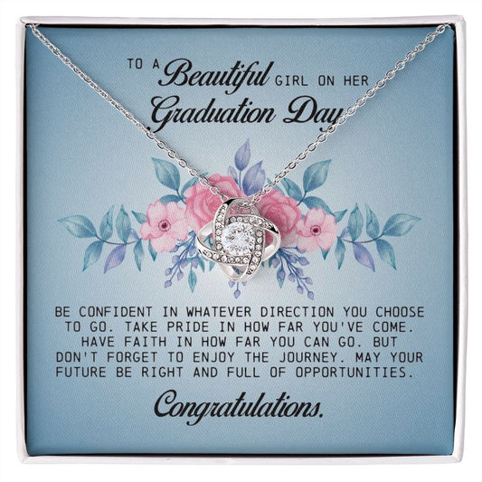 To a Beautiful Girl on Her Graduation Day, Love Knot Necklace
