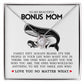 To My Beautiful Bonus Mom "Love You No Matter WHat Love Knot Necklace