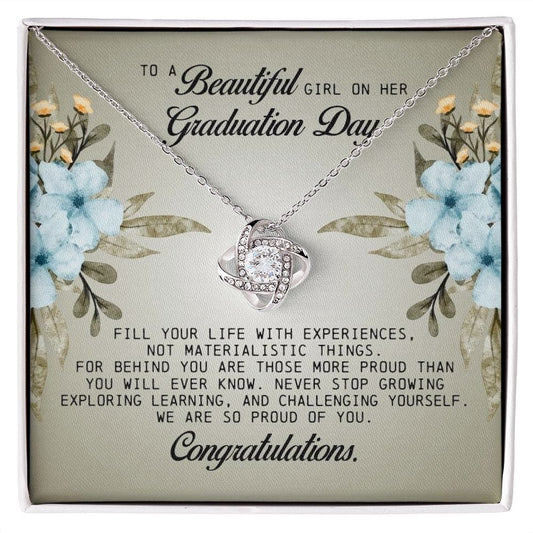 To a Beautiful Girl on Her Graduation Day, Love Knot Necklace