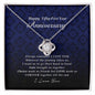 Love Knot Necklace, Happy 55 Year Anniversary
