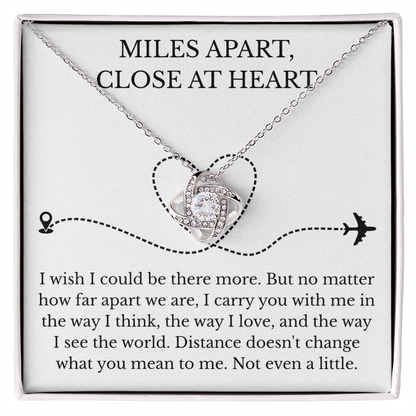 Love Knot Necklace - Miles Apart, Close At Heart