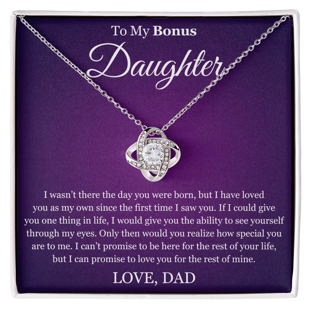 Love Knot Necklace - To My Bonus "Special You Are To Me"