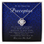 Love Knot Necklace, Preceptor Gift, Appreciation Gift, Thank You Gift, Best Gift Idea, Jewelry Card for Her
