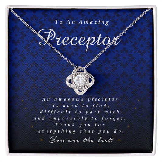 To An Amazing Preceptor, Love Knot Necklace
