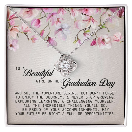 To a Beautiful Girl on Her Graduation Day, Love Knot Necklace