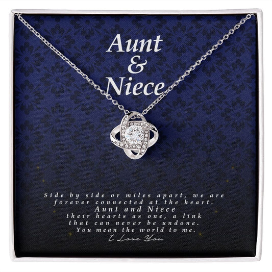 Aunt and Niece, Love Knot Necklace