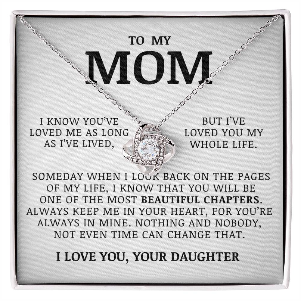 To My Mom - Love Knot Necklace