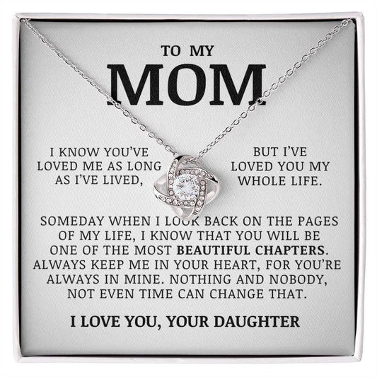 To My Mom - Love Knot Necklace