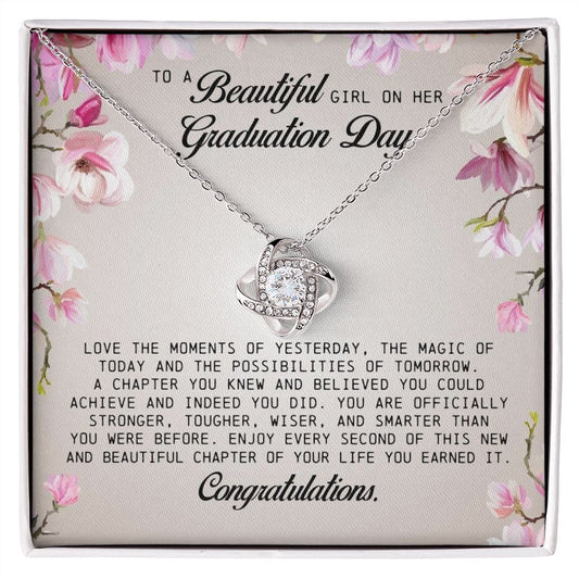 To a Beautiful Girl on Her Graduation Day, Love Knot Necklace