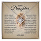 To My Daughter "Believe In Yourself" Love Knot Necklace