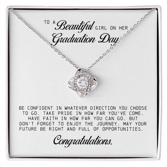 To a Beautiful Girl on Her Graduation Day, Love Knot Necklace