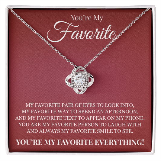 Love knot Necklace - To My Favorite Women