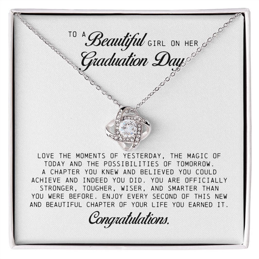 To a Beautiful Girl on Her Graduation Day, Love Knot Necklace
