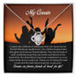 To My Cousin Gift, Love Knot Necklace
