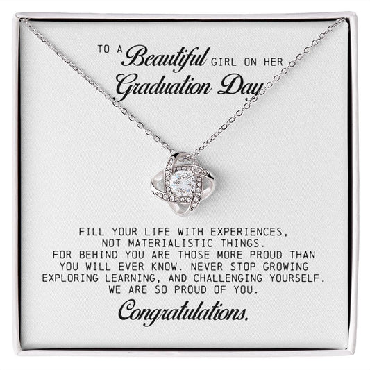 To a Beautiful Girl on Her Graduation Day, Love Knot Necklace
