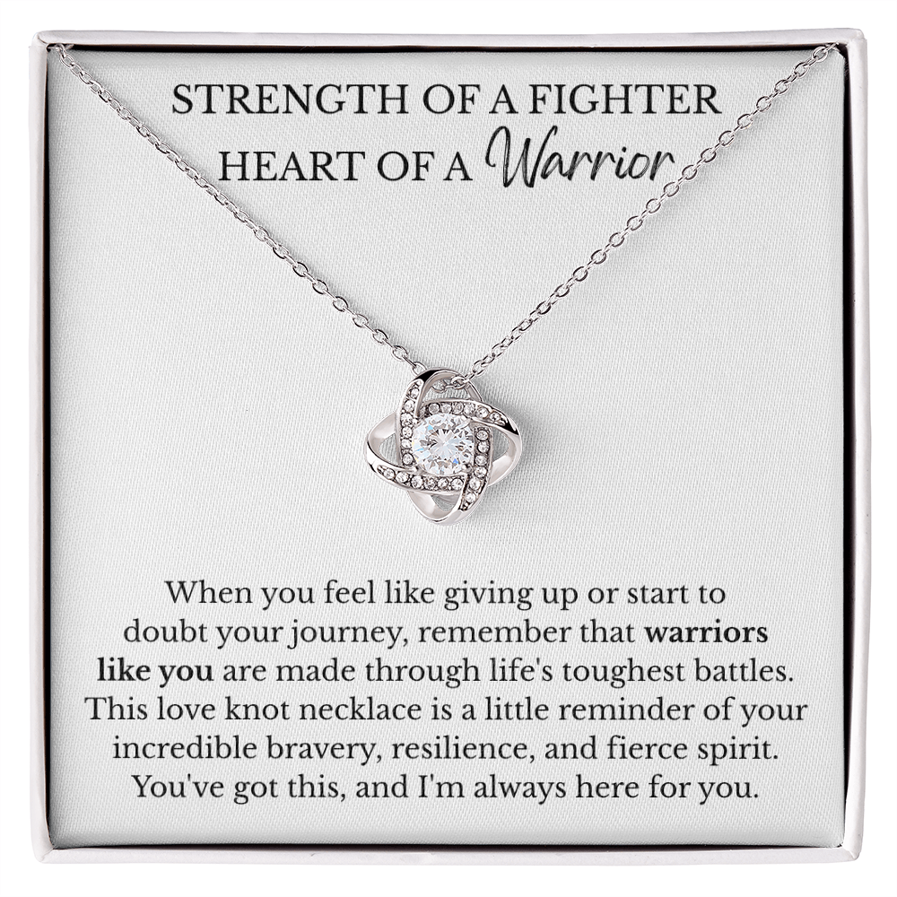 Love Knot Necklace - Strength of a Fighter