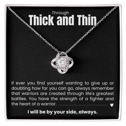 Love Knot Necklace - Through Thick and Thin