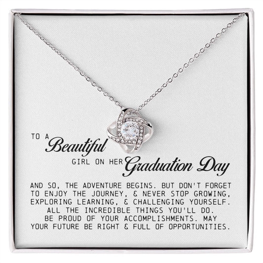 To a Beautiful Girl on Her Graduation Day, Love Knot Necklace