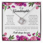 To My Granddaughter, Love Knot Necklace