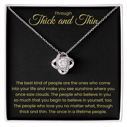 Love Knot Necklace - Through Thick and Thin