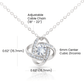 To My Beautiful Mom "You Are The World" Love Knot Necklace