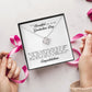To a Beautiful Girl on Her Graduation Day, Love Knot Necklace