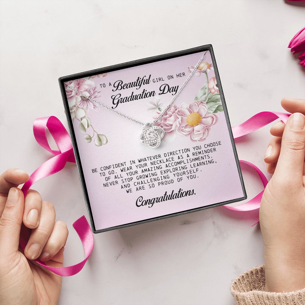 To a Beautiful Girl on Her Graduation Day, Love Knot Necklace