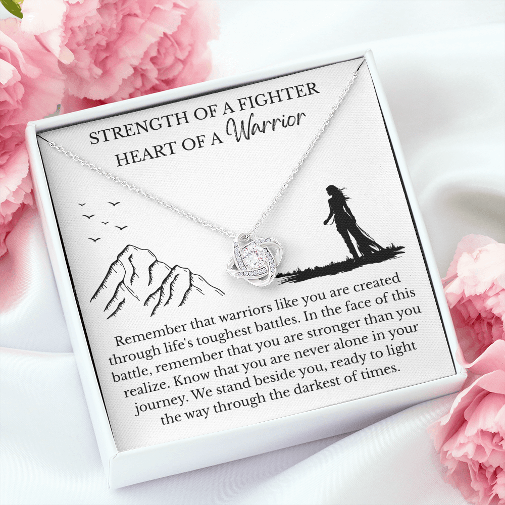 Love Knot Necklace - Heart Of A Warrior