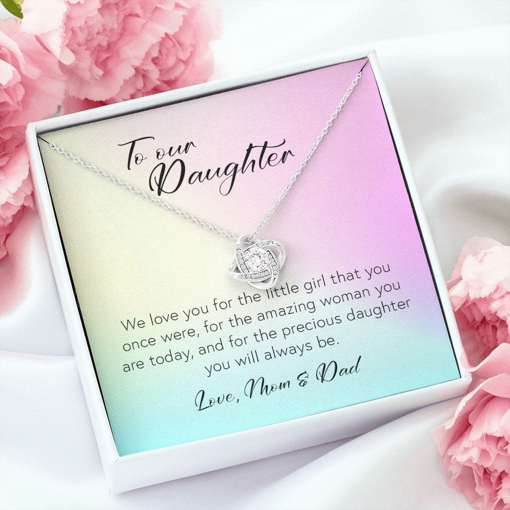 To Our Daughter, Love Knot Necklace