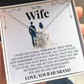 Love Knot Necklace - To My Wife "All I Want Is You"