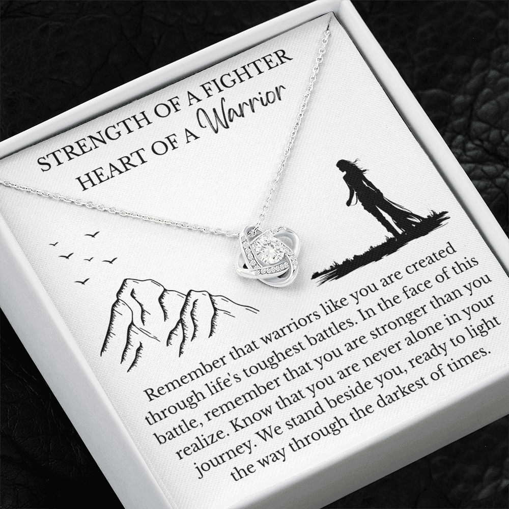 Love Knot Necklace - Heart Of A Warrior