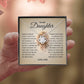 To My Daughter "Believe In Yourself" Love Knot Necklace