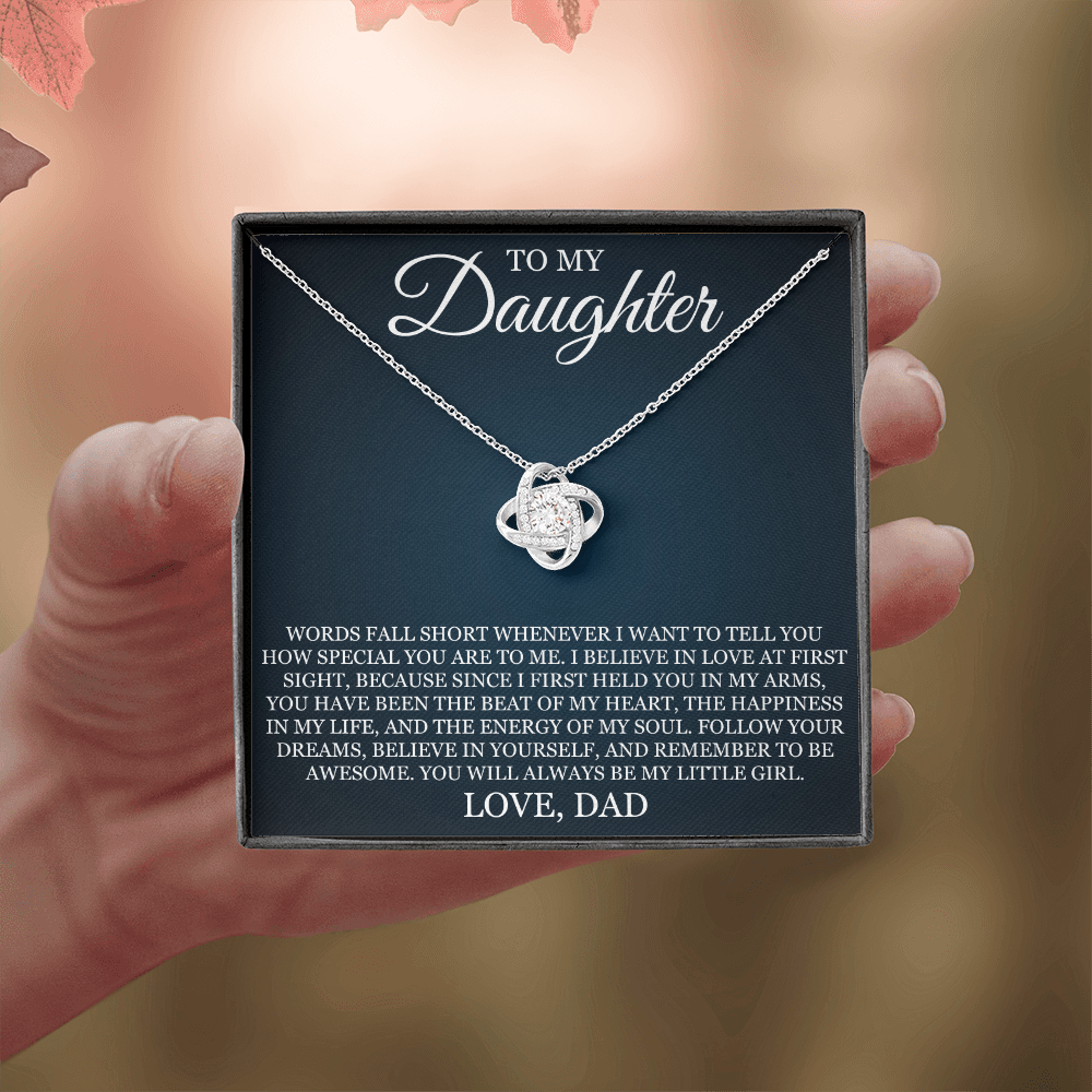 Love Knot Necklace - To My Daughter