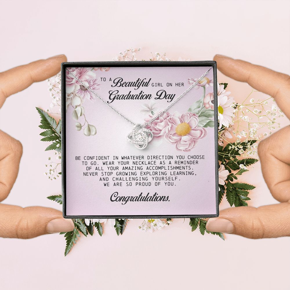 To a Beautiful Girl on Her Graduation Day, Love Knot Necklace