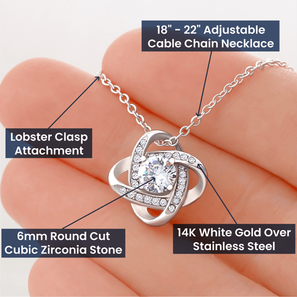 Love Knot Necklace - Happy Mother's Day