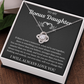 To My Bonus Daughter - Love Knot Necklace