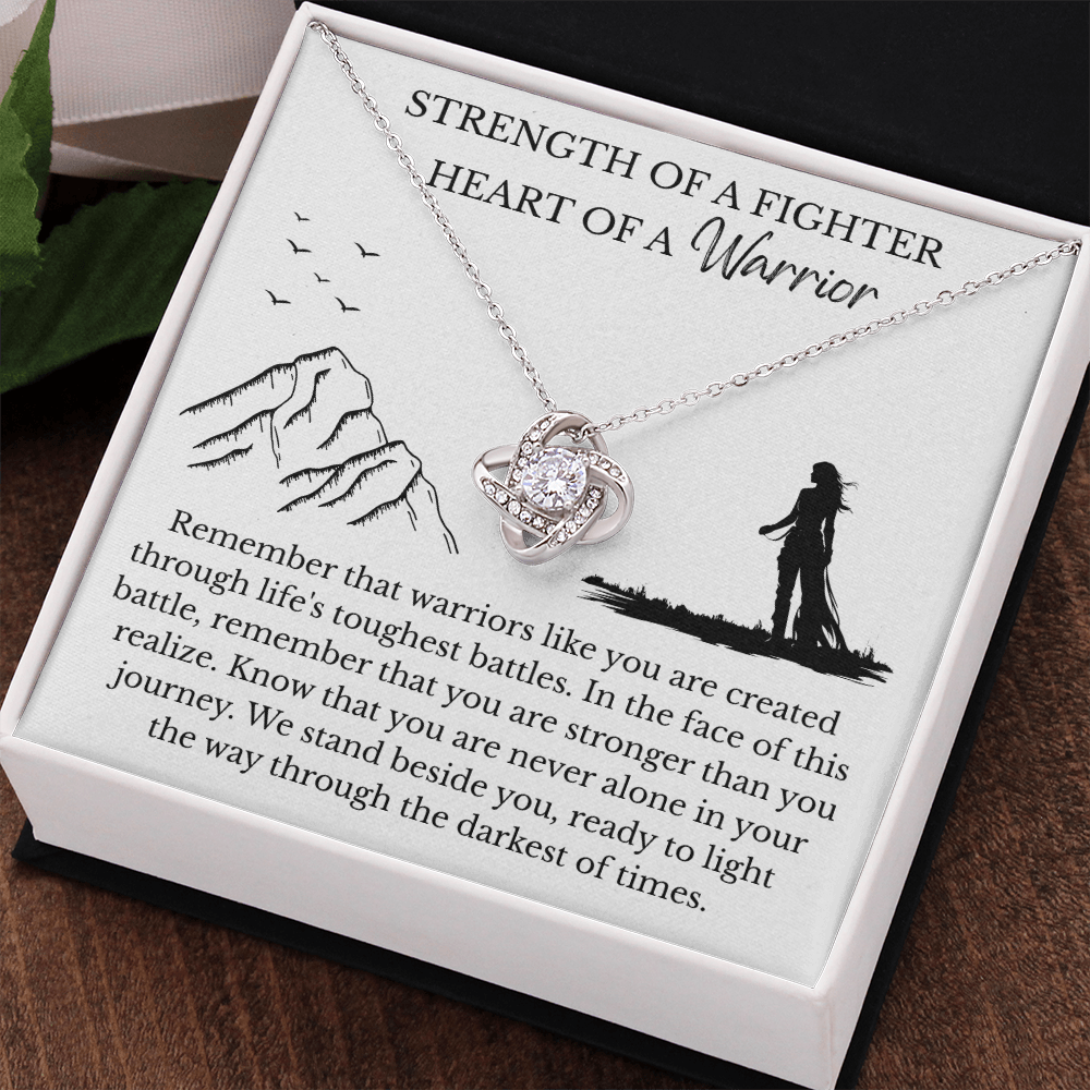 Love Knot Necklace - Heart Of A Warrior