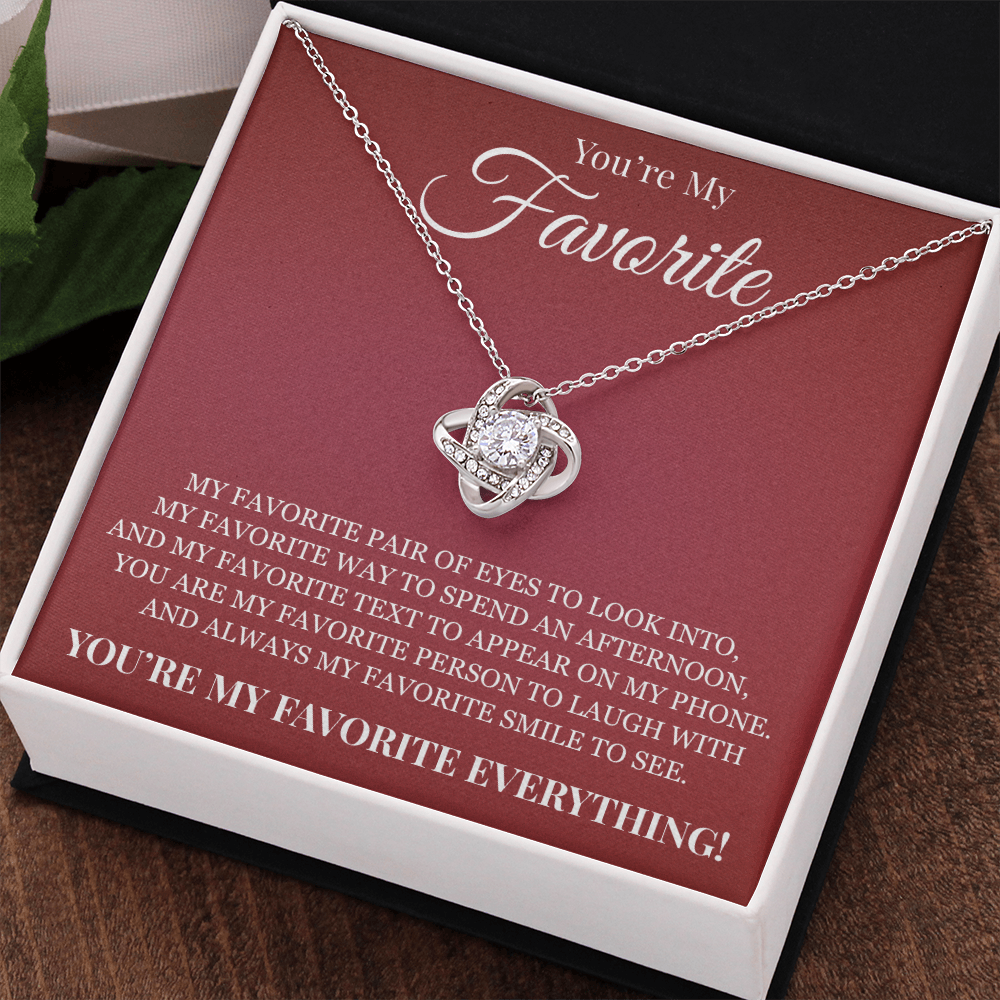 Love knot Necklace - To My Favorite Women