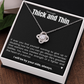 Love Knot Necklace - Through Thick and Thin