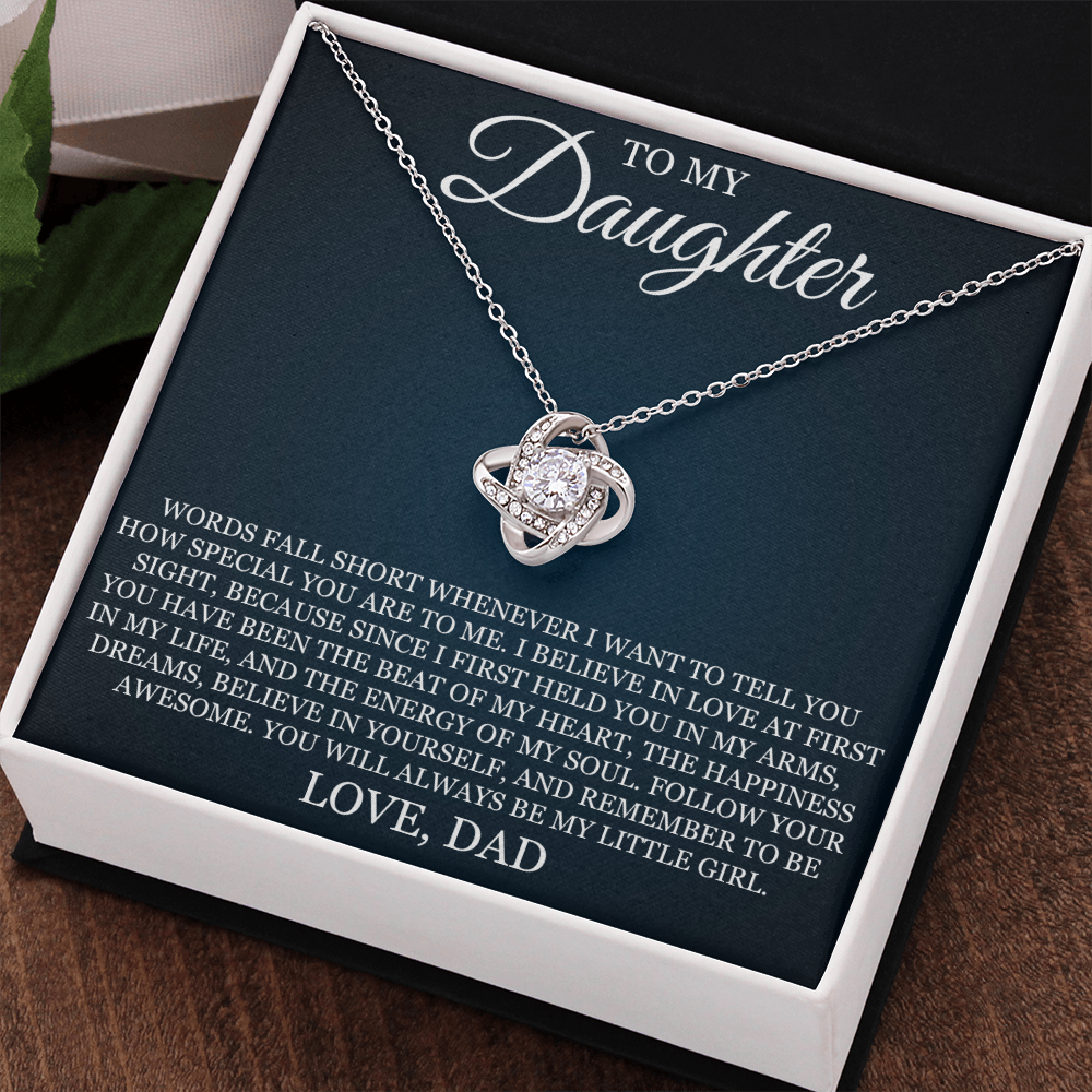 Love Knot Necklace - To My Daughter