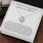 Love Knot Necklace - Strength of a Fighter
